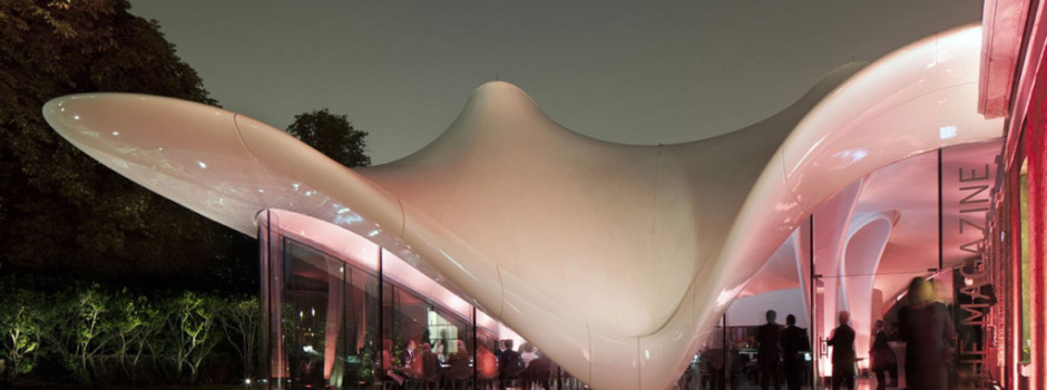 Renowned architect Zaha Hadid designed this project for the Serpentine Sackler Gallery in London.