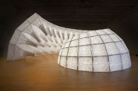 092313 John Grade's capacitor fabric sculpture