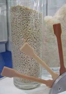 Qmilch Deutschland GmbH exhibited Qmilk as a fiber but also in granule form for use in 3D printing, which they plan to launch later this year.