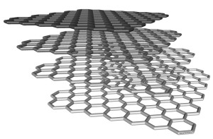 Nano platelets, about 2-4 nm thick, offer a low-cost, high-yield method of producing graphene. Photo: Nanochemistry.it. 